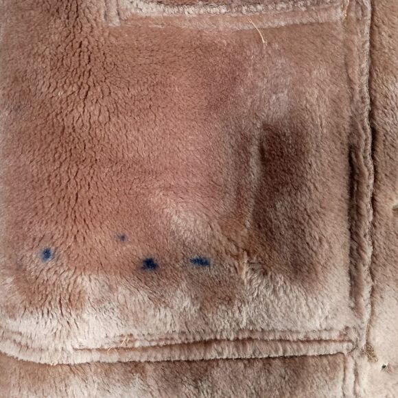 ST. JOHN MARIE GRAY Coat Brown Womens P Small Faux Suede Fur - Picture 9 of 9